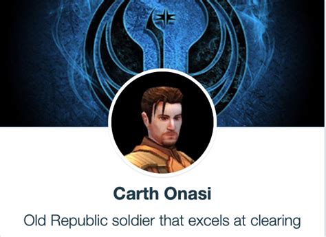 SWGoH: Best Mods for Carth Onasi .